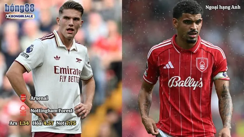 Kèo Nhà Cái Bong88 Ngoại Hạng Anh | Arsenal - Nottingham Forest 13/09/2025
